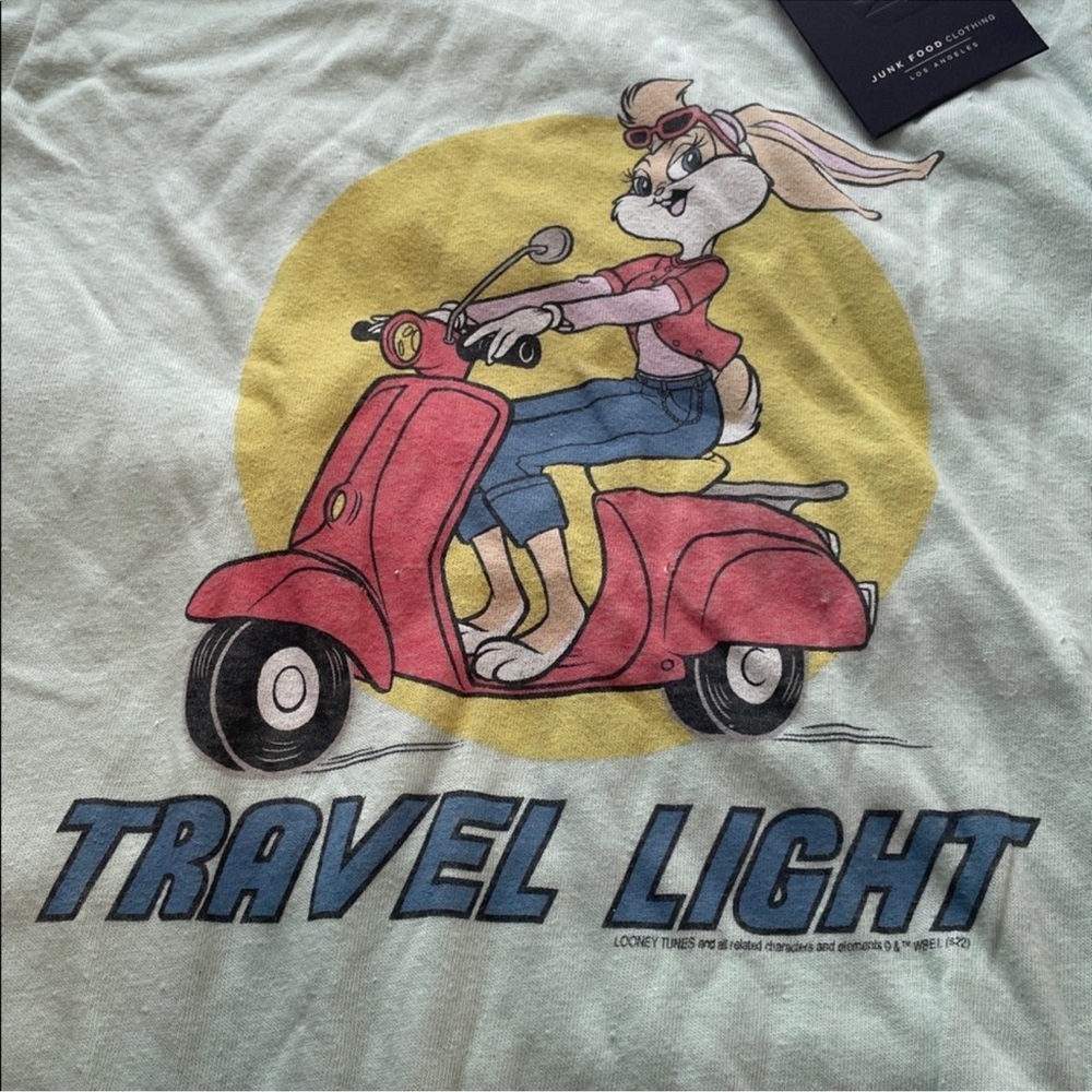 Junk Food Clothing Mint Green Cartoon Tee